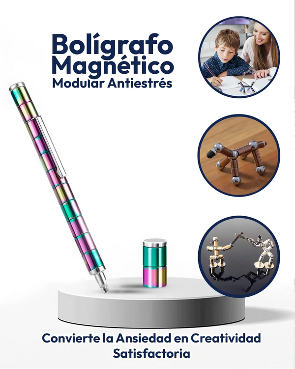 Bolígrafo magnético modular anti estrés