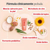 Desodorante íntimo hipoalergénico con fórmula clínicamente probada y ingredientes naturales como ricinoleato de zinc y ácido láctico.