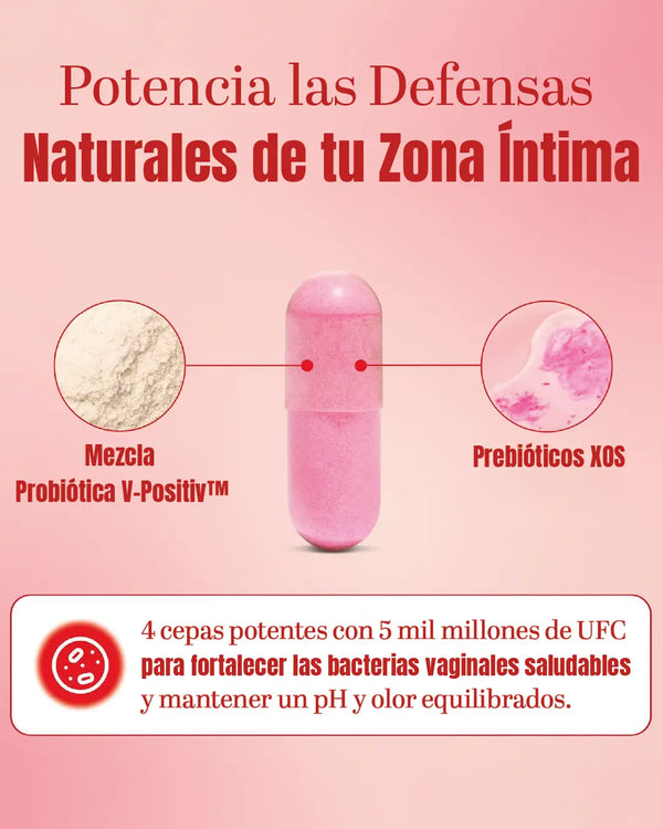 Probióticos Vaginales para Mujeres: Fortalecer las defensas naturales de la zona íntima con probióticos y prebióticos.