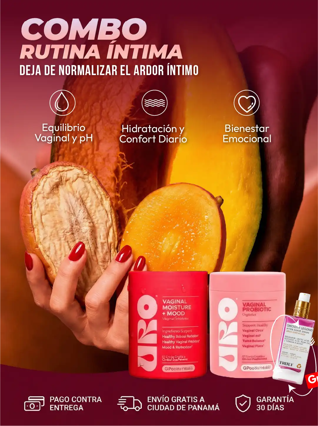 Uro Probióticos +  Moisture + TRULY GRATIS